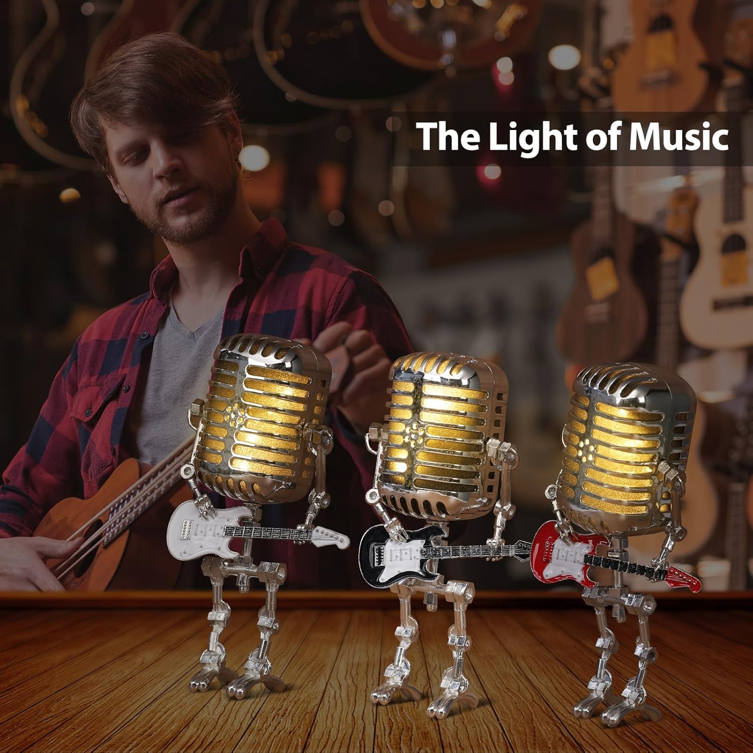🎙️Microphone Lamp Ornament💡