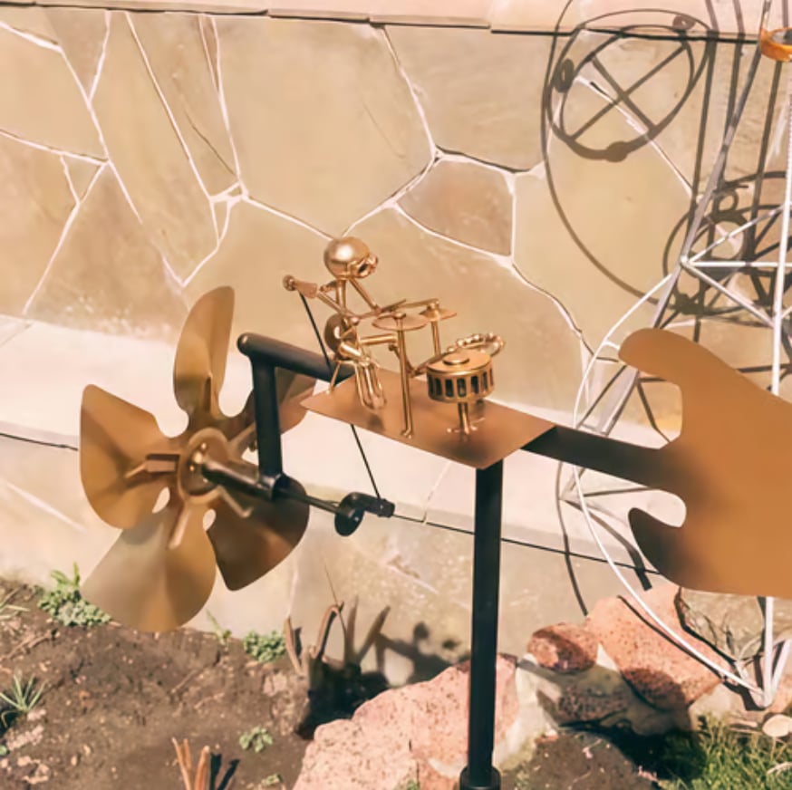 🔥Last Day: 49% OFF🔥🥁Handmade Metal Drummer Windmill