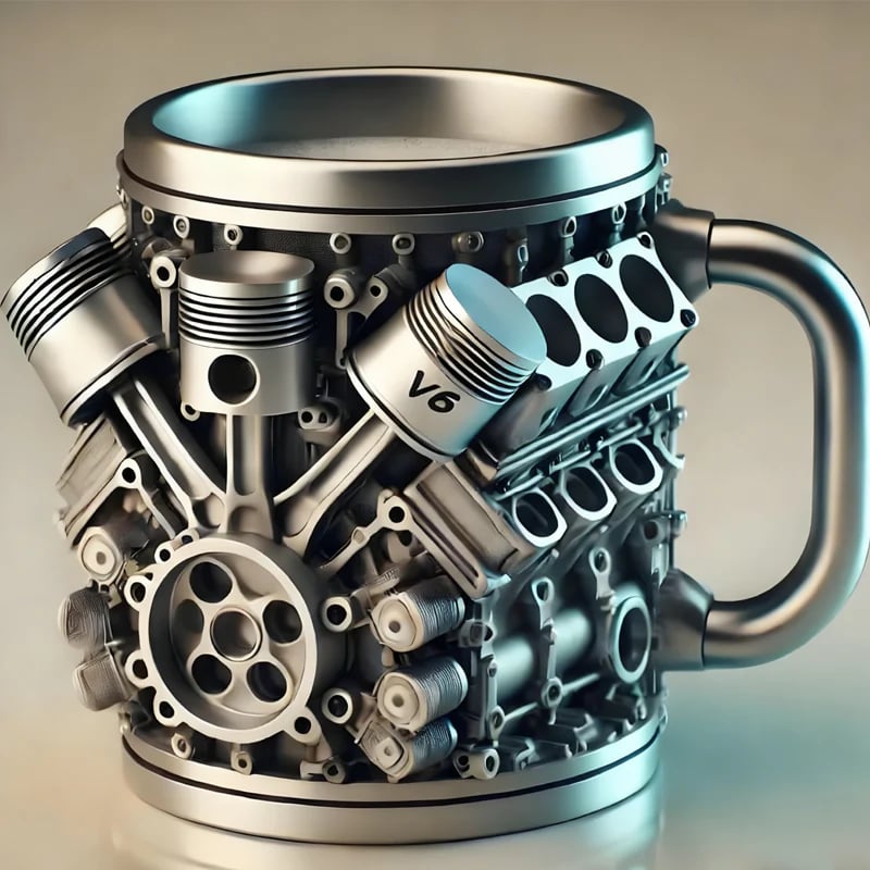 🔥Hot Sale - V8/V6 Engine Stainless Steel Cup