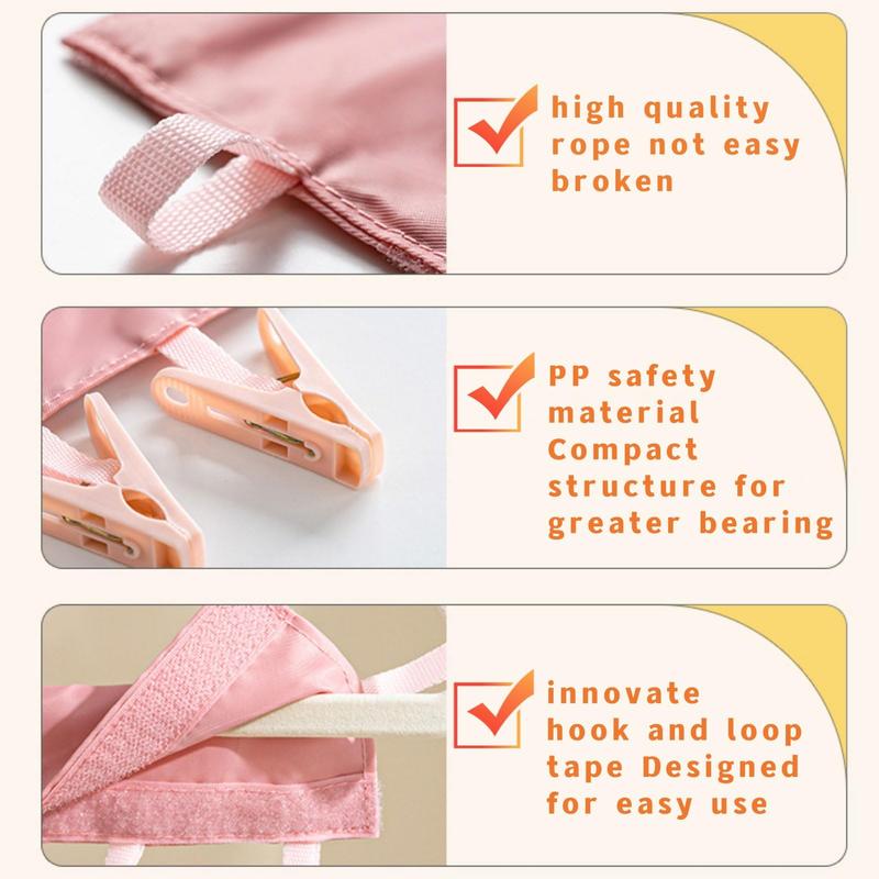 Portable Travel Laundry Drying Clothespins Clips for Drip-dry and Airing-out