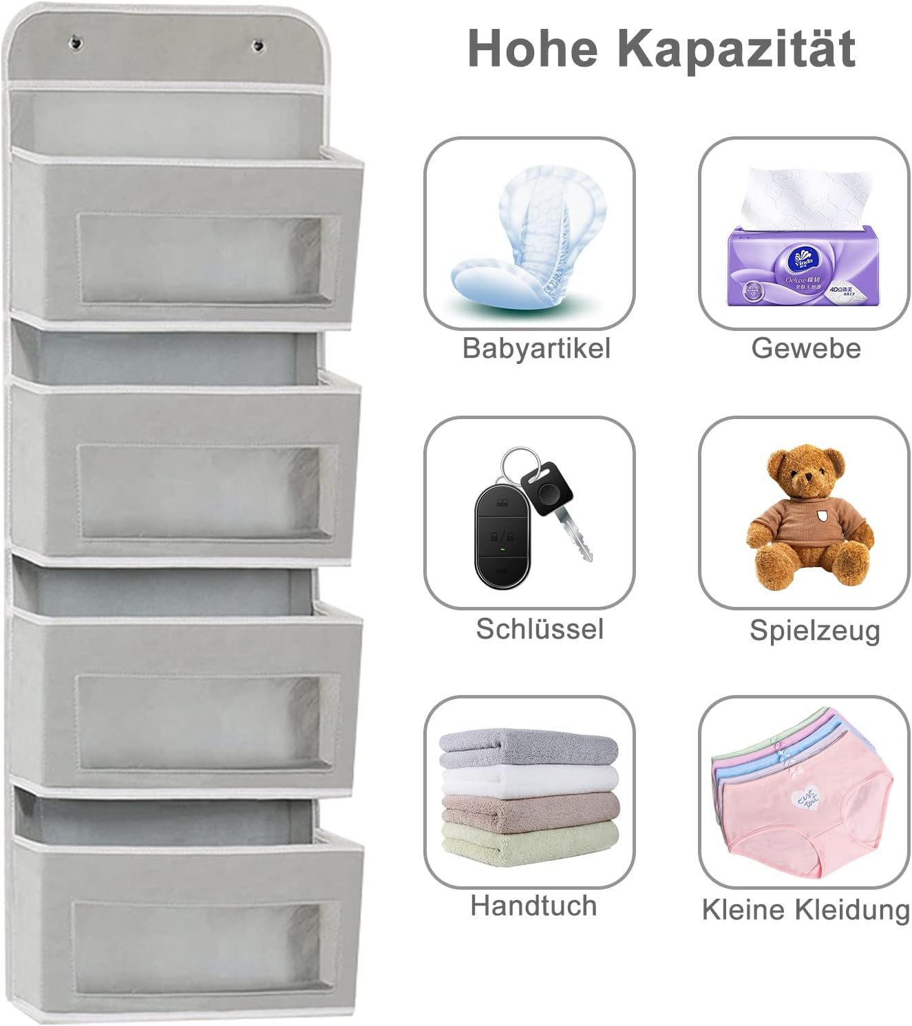 🏠Foldable Rear Door Storage Pocket