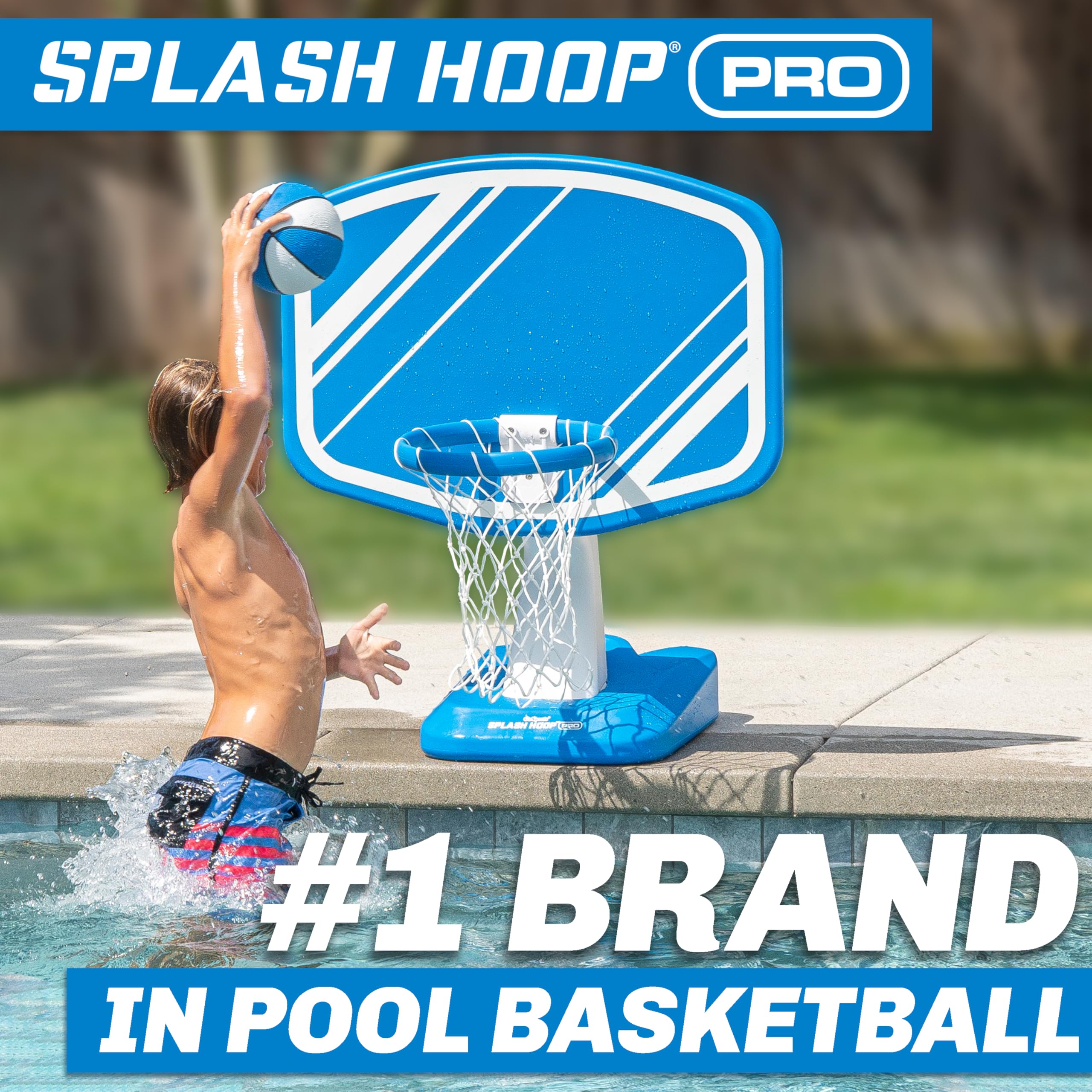 Inflatable Poolside Basketball Game for Summer Fun