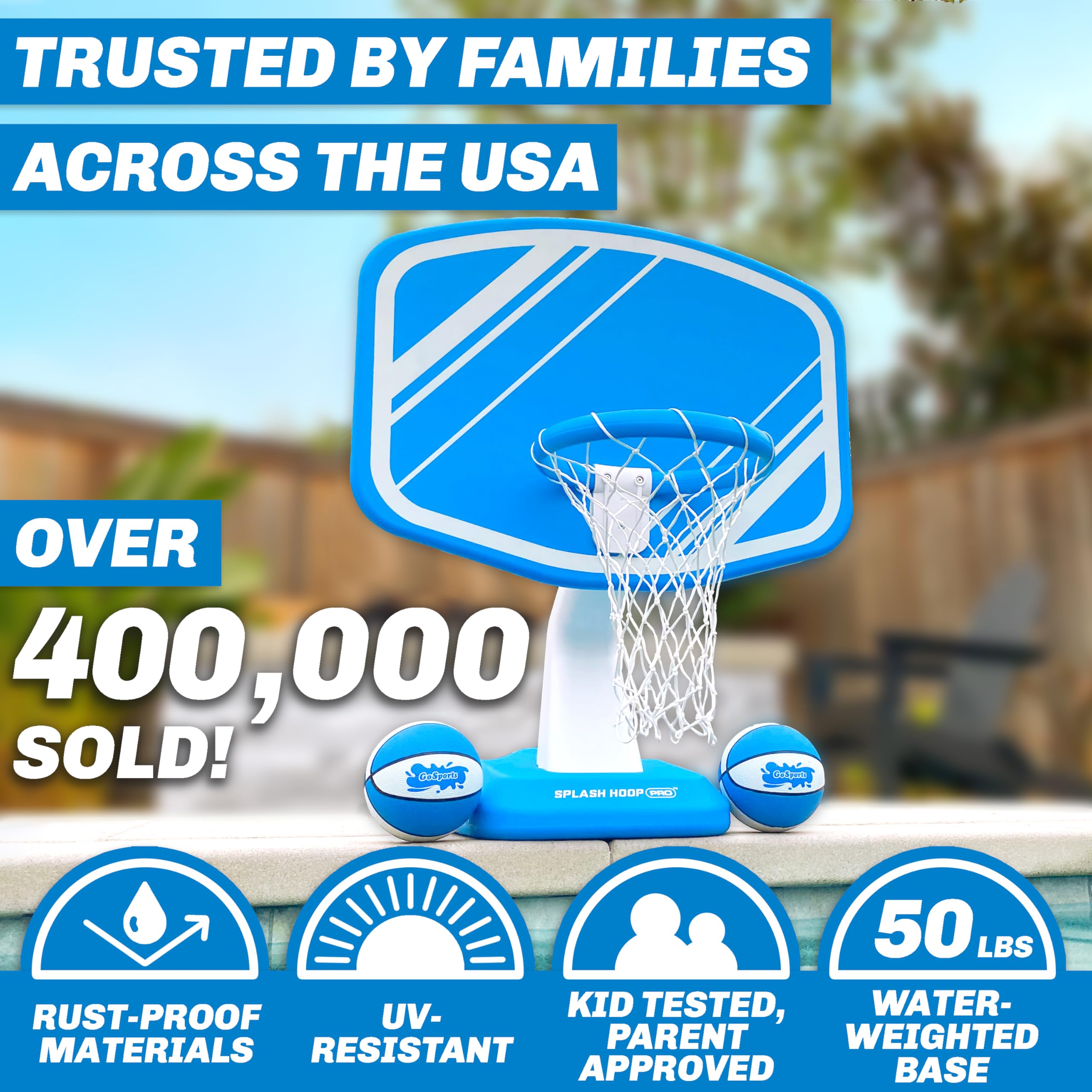 Inflatable Poolside Basketball Game for Summer Fun