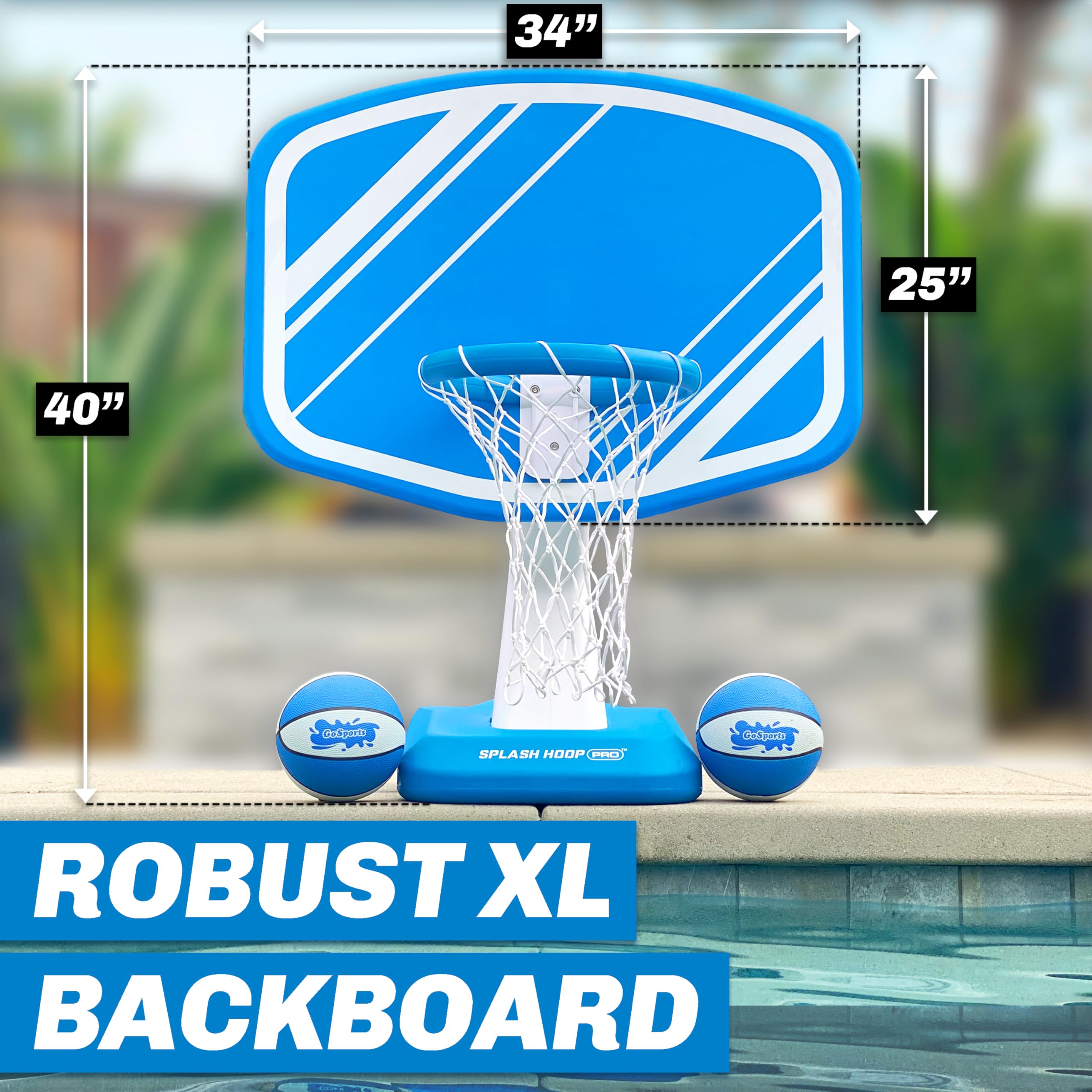 Inflatable Poolside Basketball Game for Summer Fun