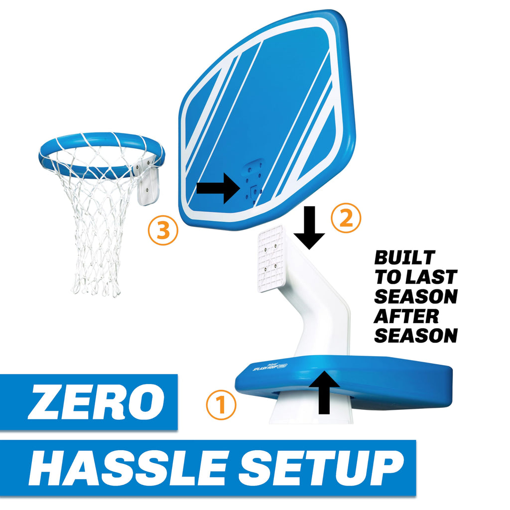 Inflatable Poolside Basketball Game for Summer Fun