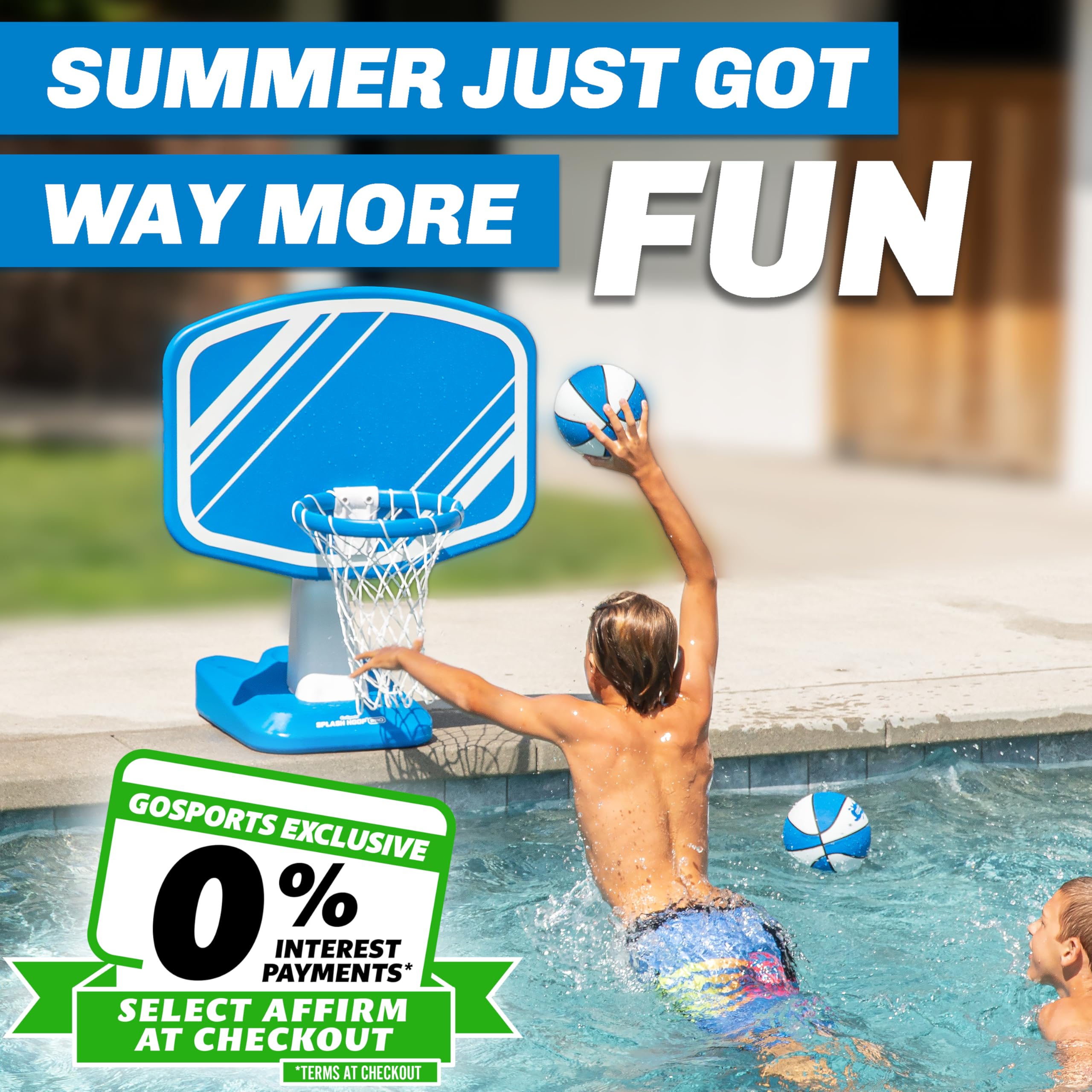 Inflatable Poolside Basketball Game for Summer Fun
